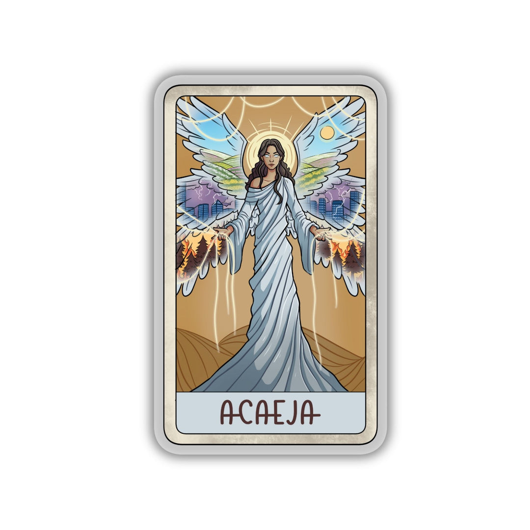 Goddess Acaeja Tarot Card Sticker | Crowns Of Nyaxia