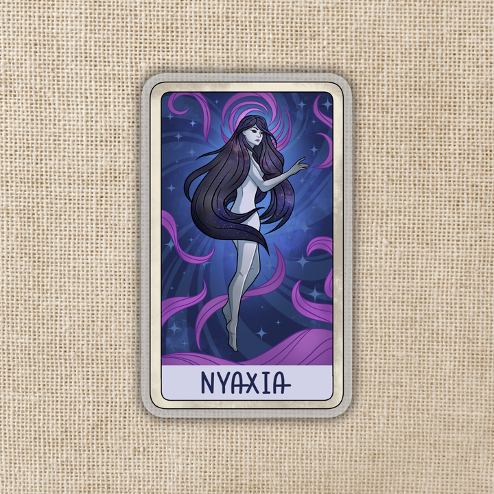 Nyaxia Tarot Card Sticker | Crowns of Nyaxia