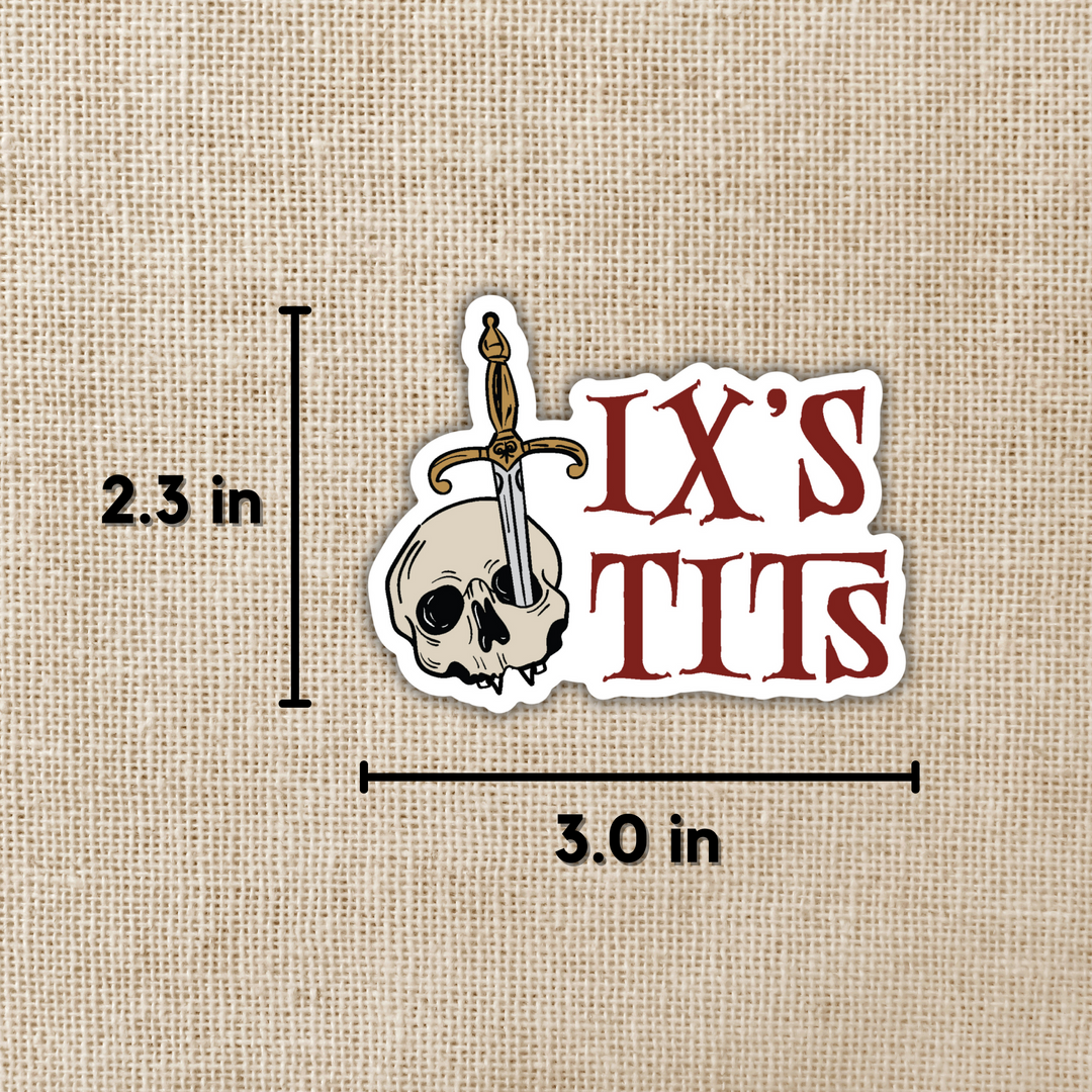 Ix's Tits Sticker | Crowns Of Nyaxia