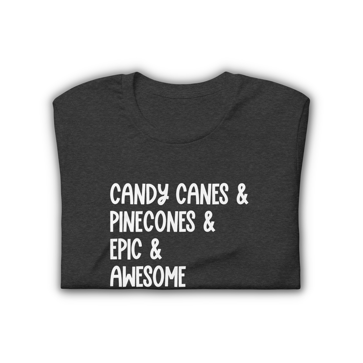 Candy Canes & Pinecones Wolfsong T-Shirt