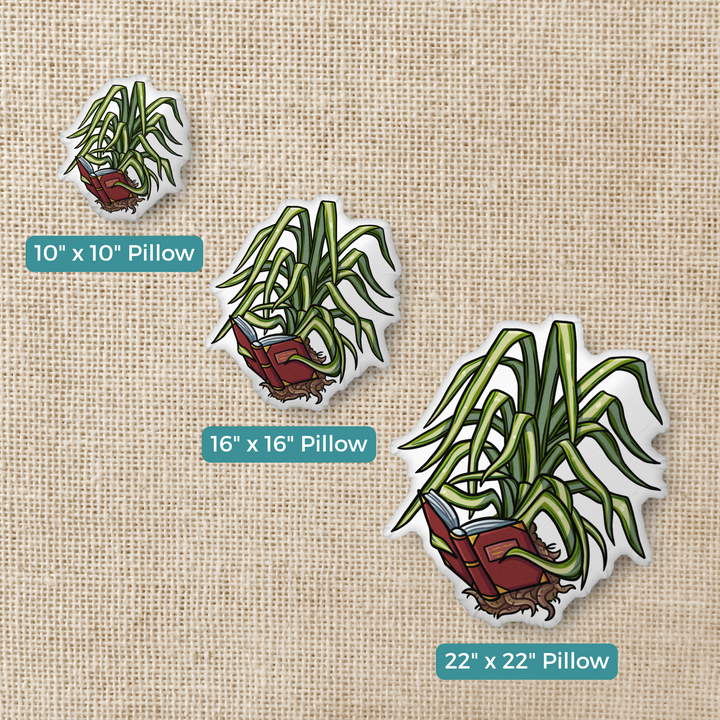 Caz the Spider Plant Throw Pillow | The Spellshop