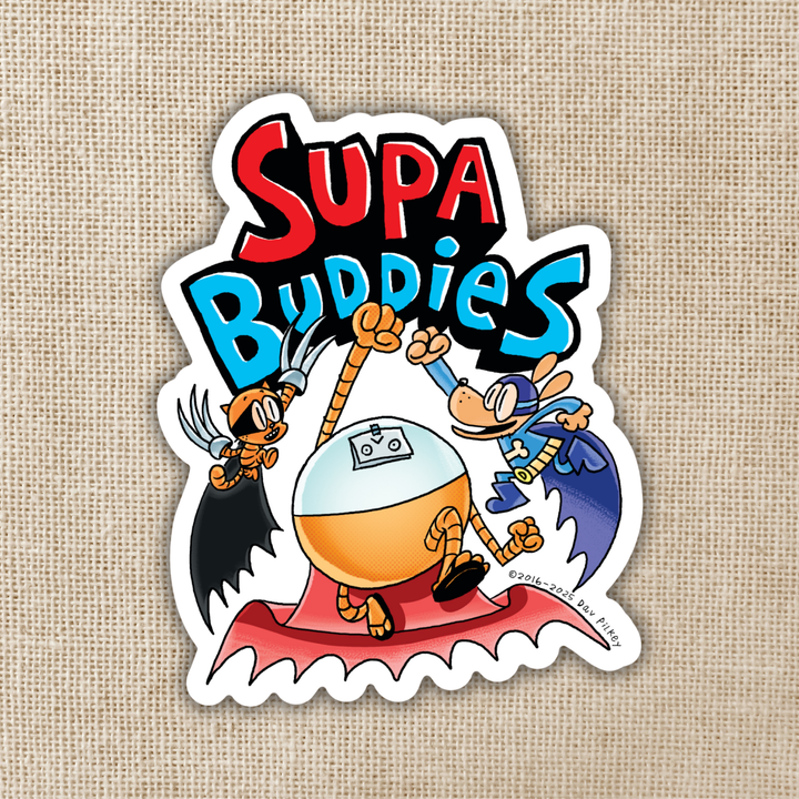 Supa Buddies Crew Sticker | Dog Man