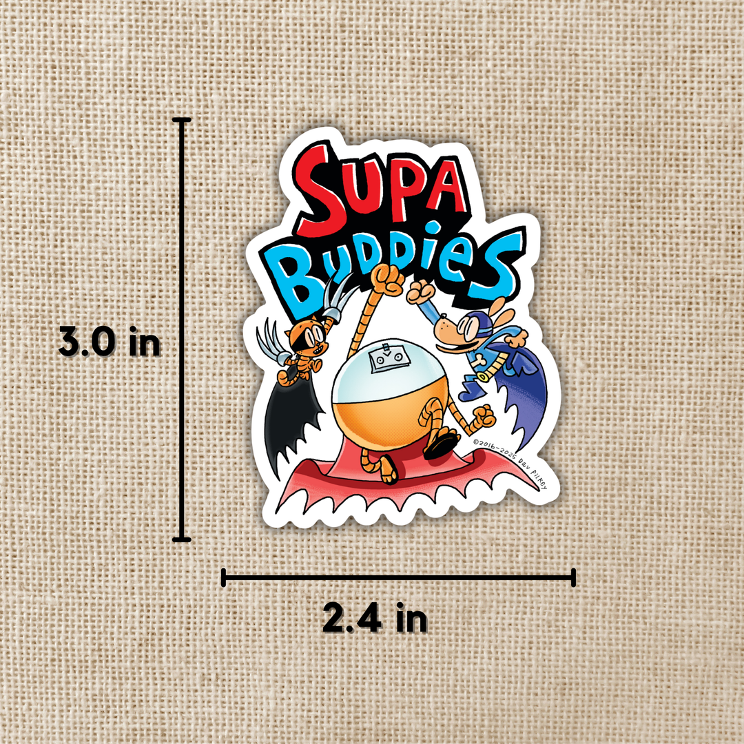 Supa Buddies Crew Sticker | Dog Man