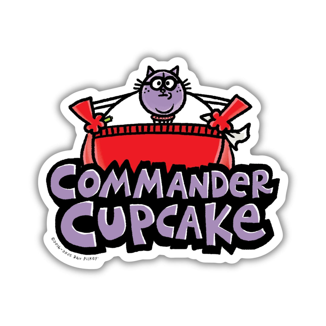 Commander Cupcake Sticker | Dog Man