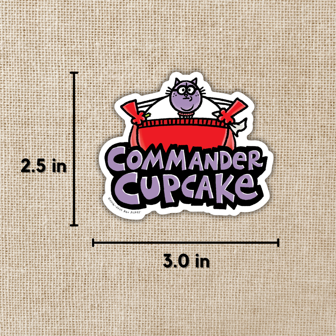 Commander Cupcake Sticker | Dog Man