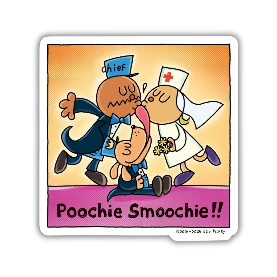Poochie Smoochie Sticker | Dog Man