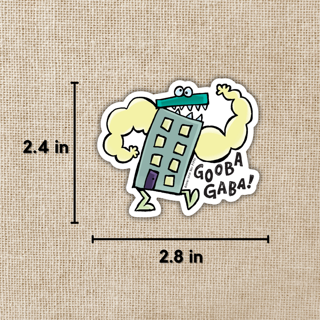 Beastly Building Sticker | Dog Man