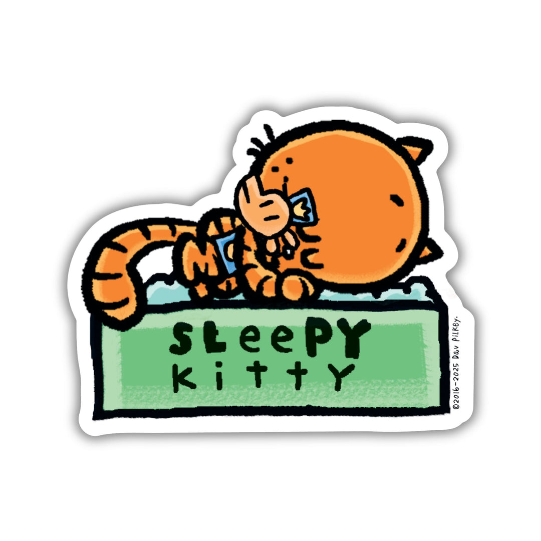 Sleepy Kitty Sticker | Dog Man