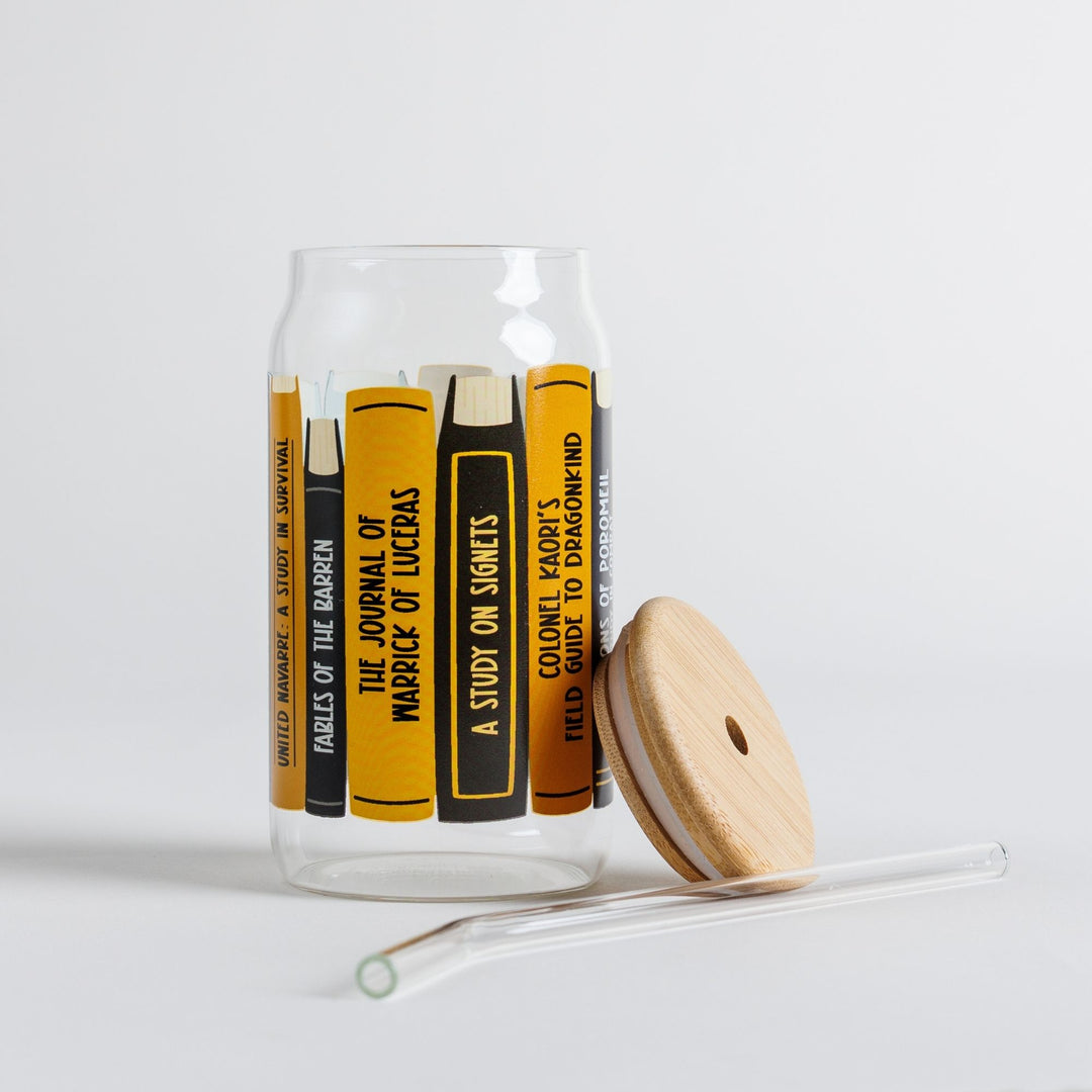 Navarre Library Books Glass Can | Fourth Wing