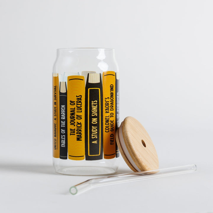 Navarre Library Books Glass Can | Fourth Wing