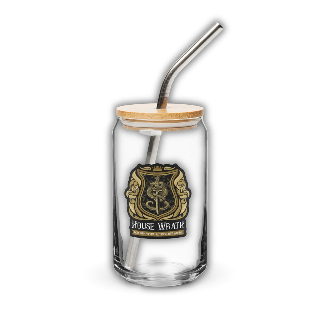 House Wrath Crest Glass Can Cup