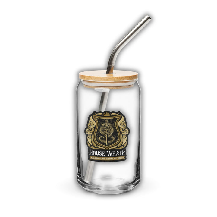 House Wrath Crest Glass Can Cup