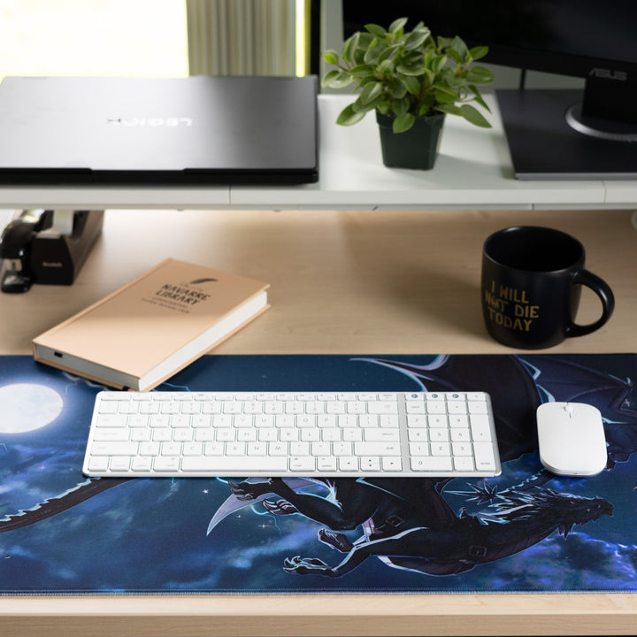 Midnight Dragon Ride Desk Mat | Fourth Wing