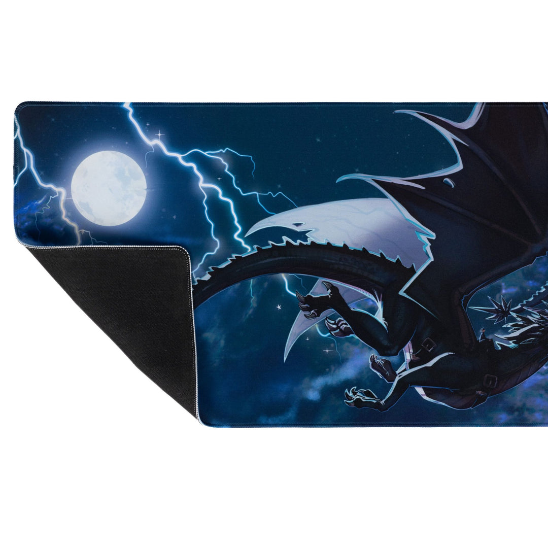 Midnight Dragon Ride Desk Mat | Fourth Wing