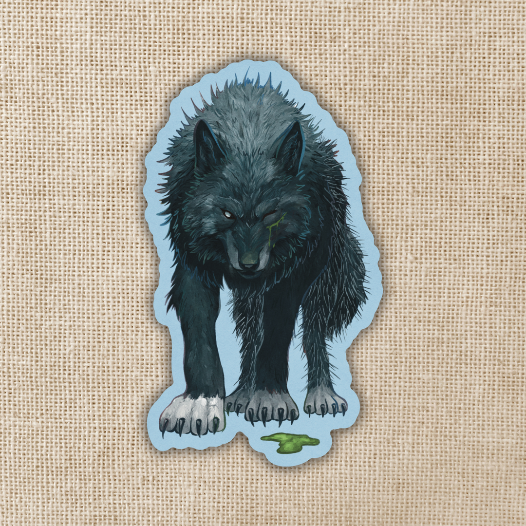One-eyed Bariwolf Sticker | Shield of Sparrows