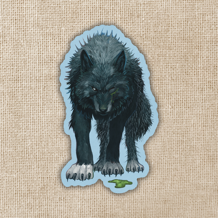 One-eyed Bariwolf Sticker | Shield of Sparrows