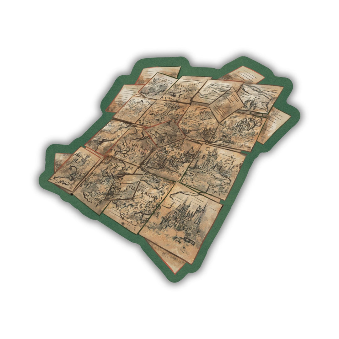Map of Turah Sticker | Shield of Sparrows