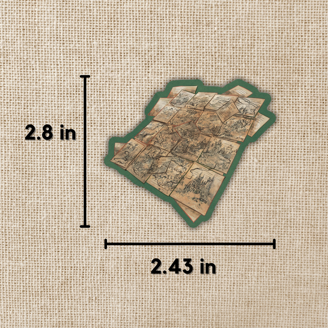 Map of Turah Sticker | Shield of Sparrows