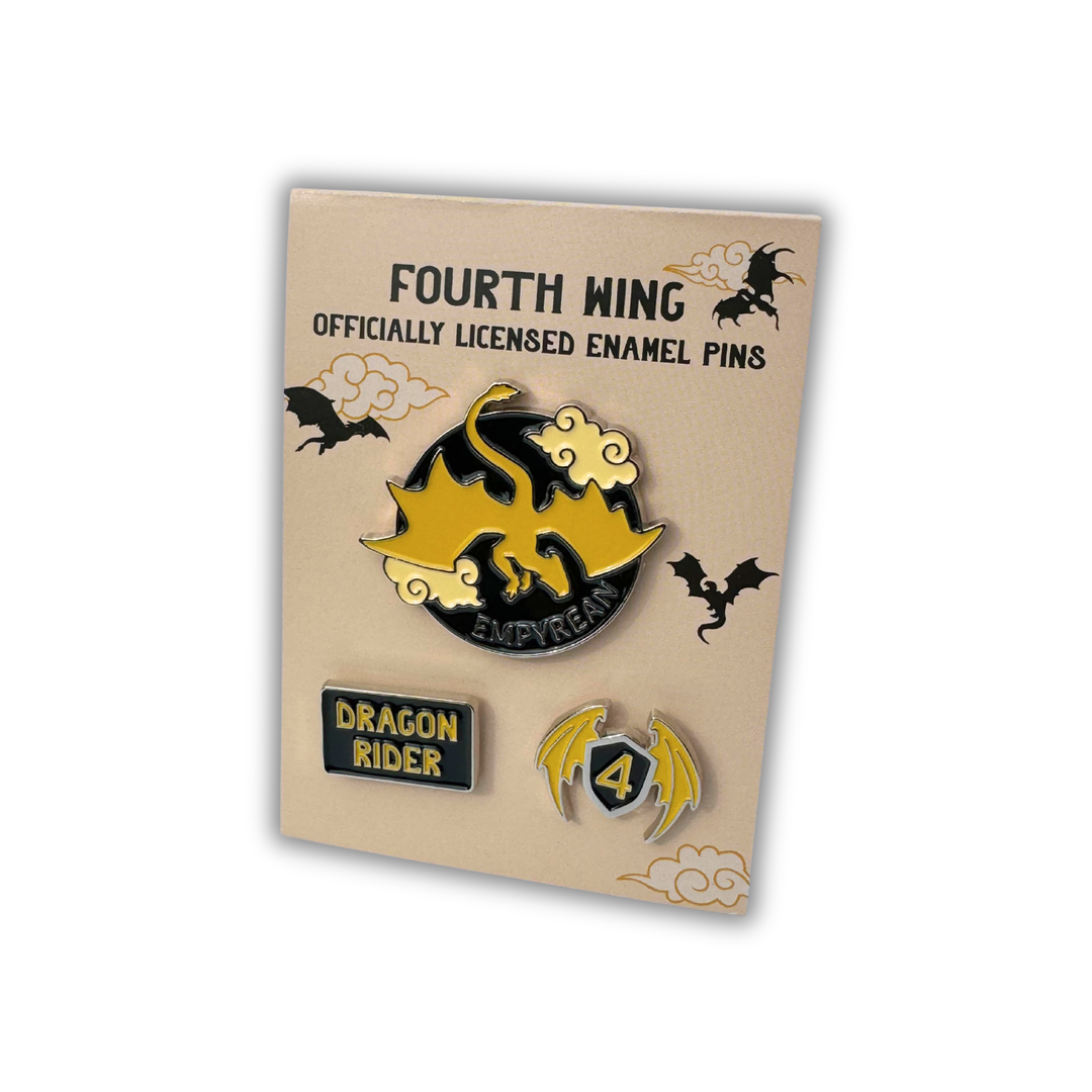 Fourth Wing Enamel Pin Set | Fourth Wing