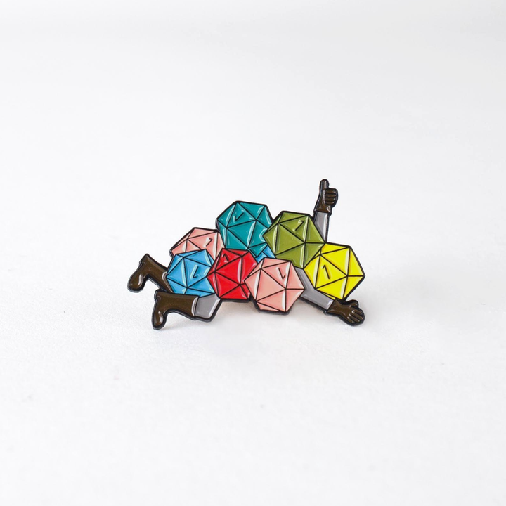 Nat 1 Avalanche Enamel Pin - Dumb Ways to D&Die