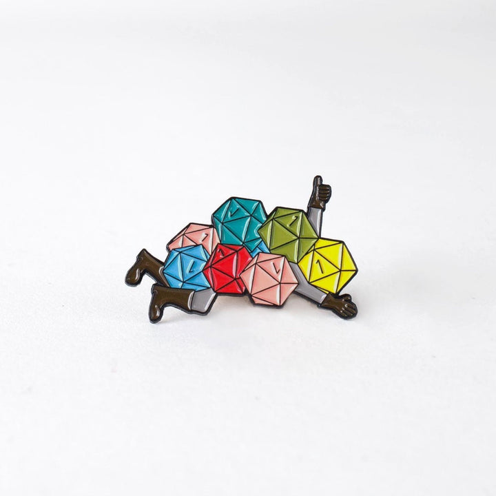 Nat 1 Avalanche Enamel Pin - Dumb Ways to D&Die