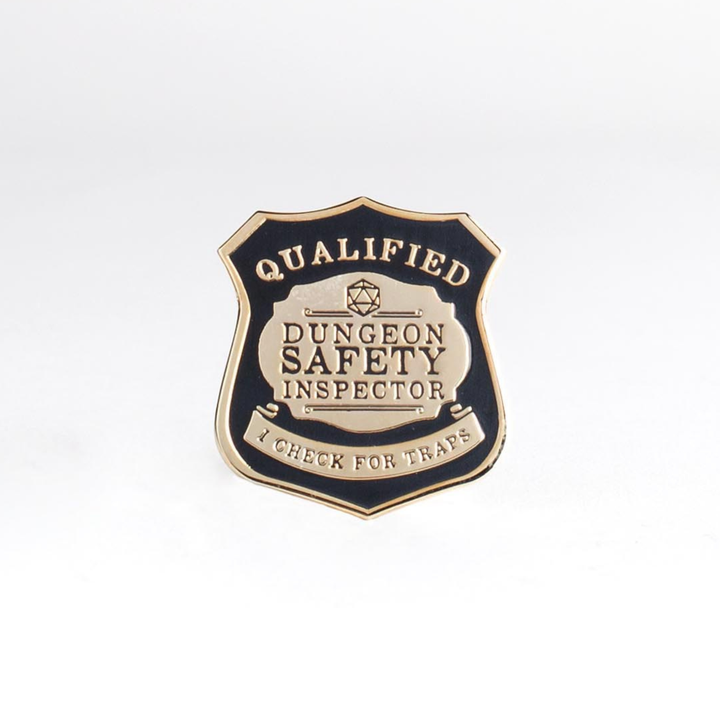 Dungeon Safety Inspector Badge Enamel Pin