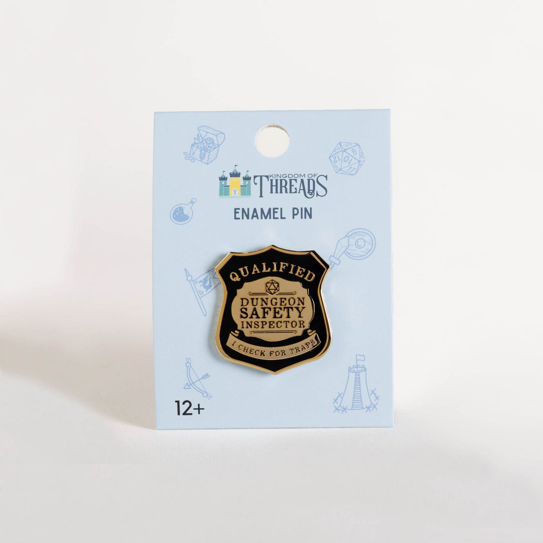 Dungeon Safety Inspector Badge Enamel Pin