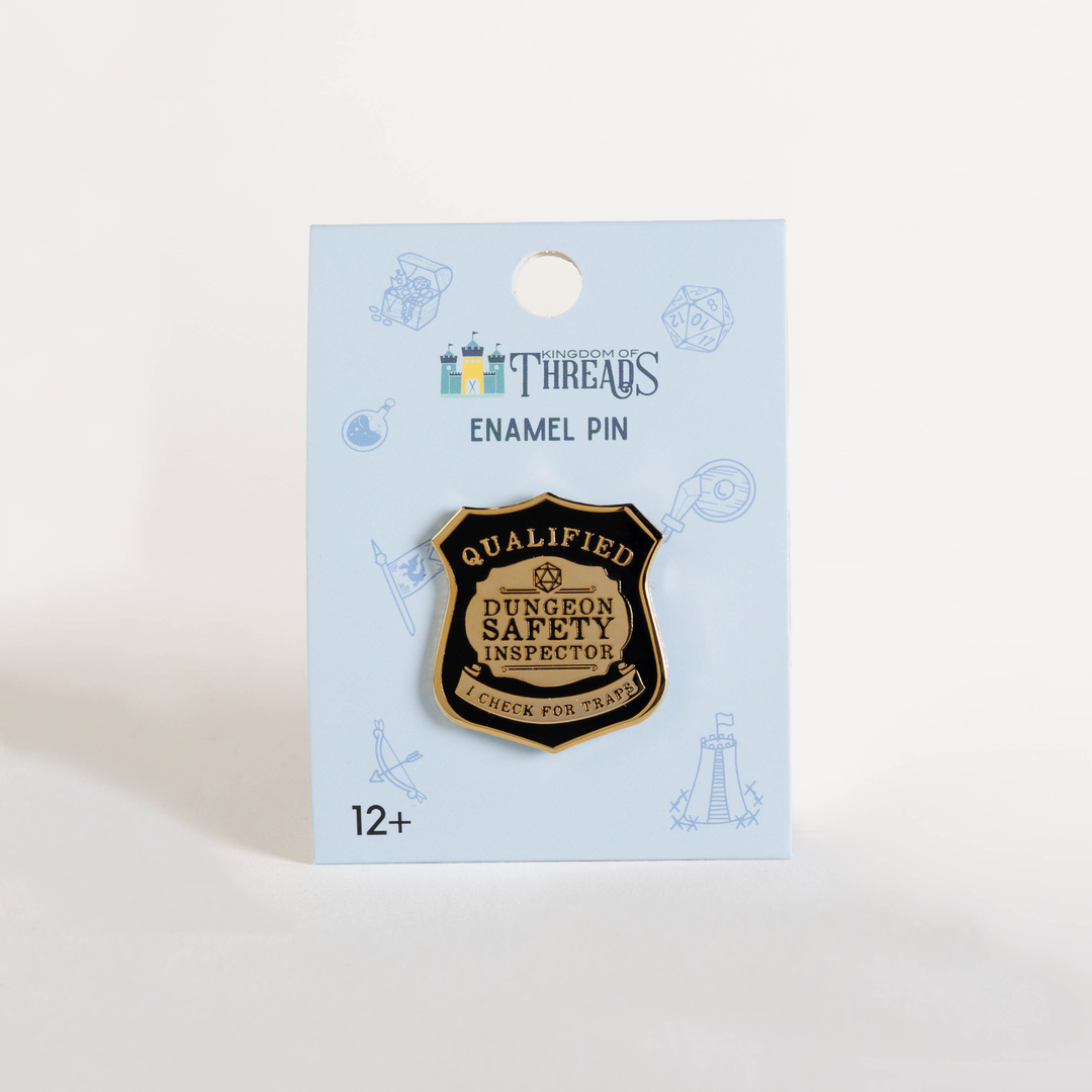 Dungeon Safety Inspector Badge Enamel Pin