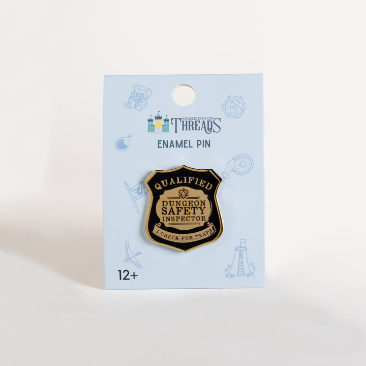 Dungeon Safety Inspector Badge Enamel Pin