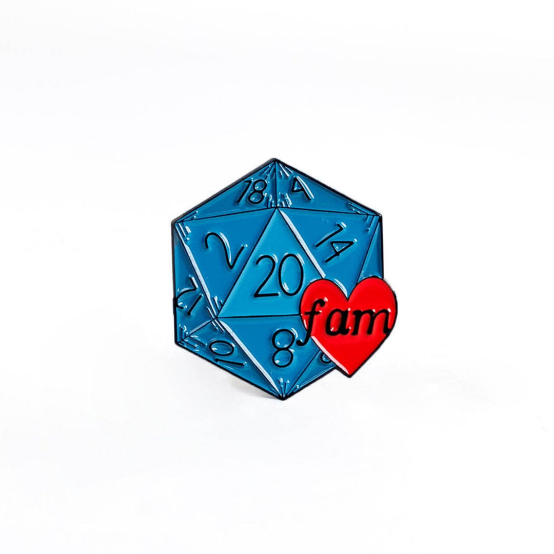 Natural 20 Family Enamel Pin