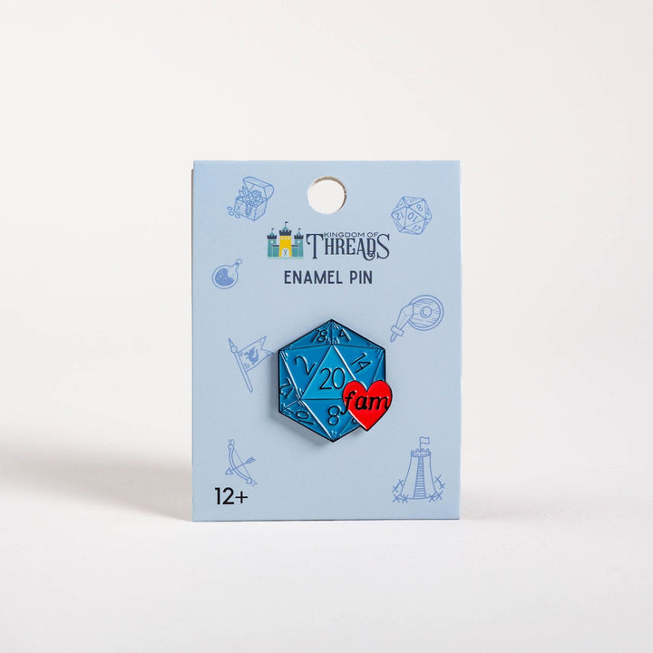 Natural 20 Family Enamel Pin