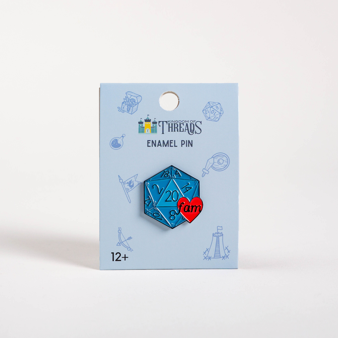 Natural 20 Family Enamel Pin