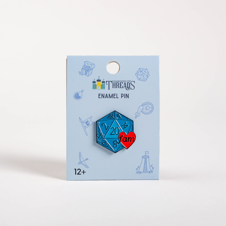 Natural 20 Family Enamel Pin