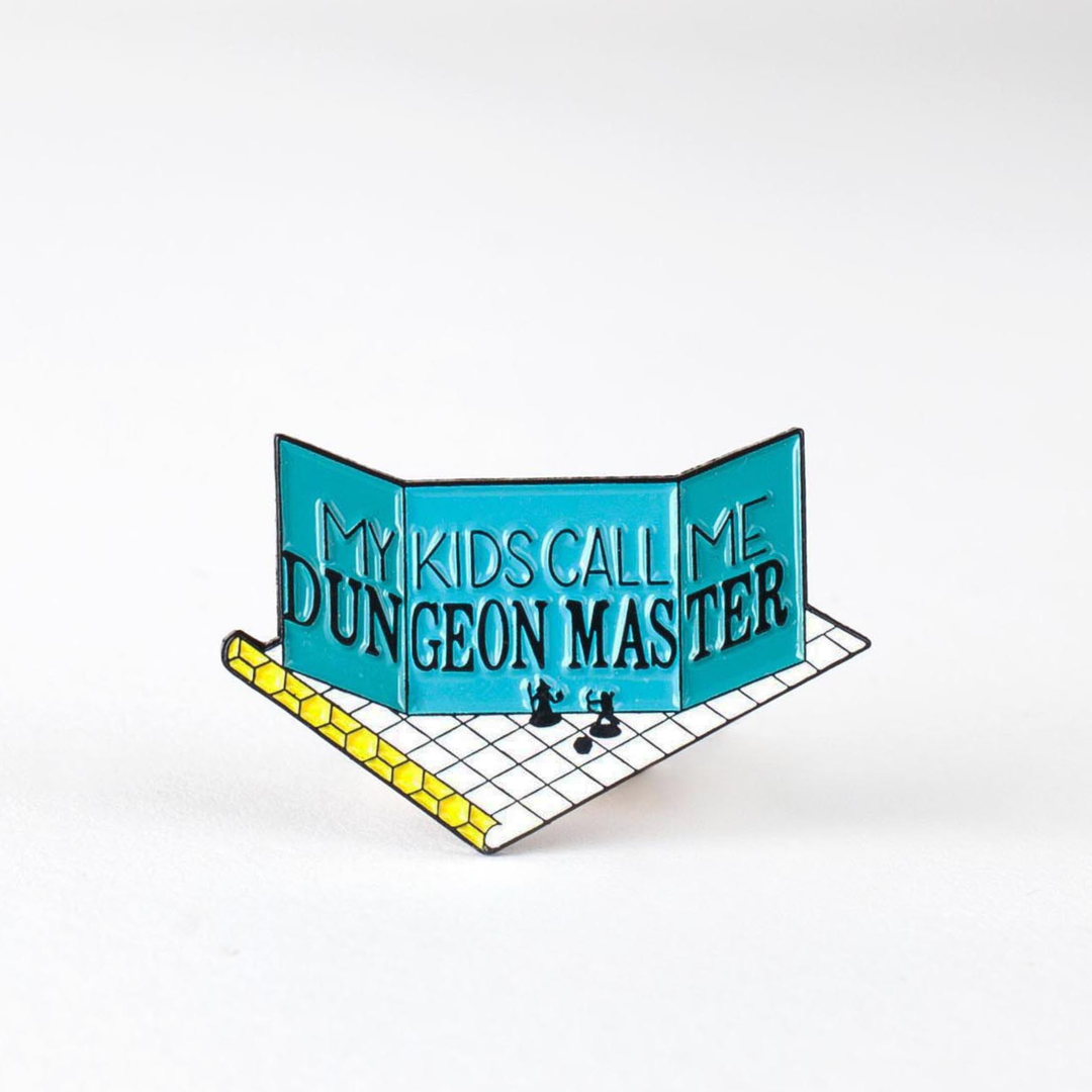 My Kids Call Me Dungeon Master Enamel Pin