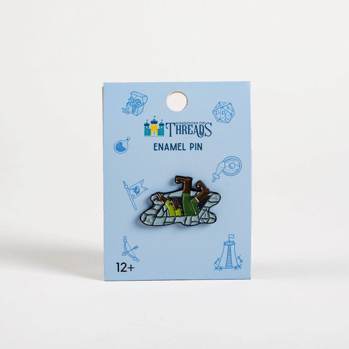 Missed That Trap Enamel Pin - Dumb Ways to D&Die