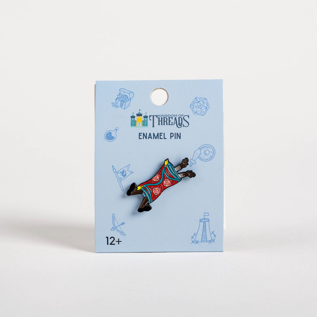 Trapped by Rug of Smothering Enamel Pin - Dumb Ways to D&Die