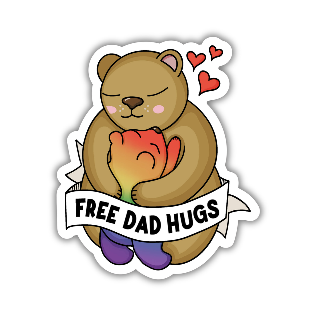 Free Dad Hugs Sticker