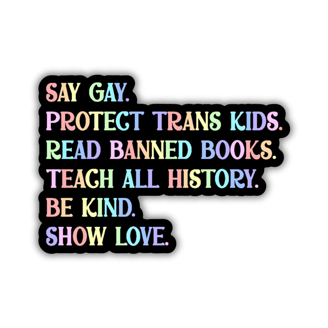 Say Gay Values Sticker