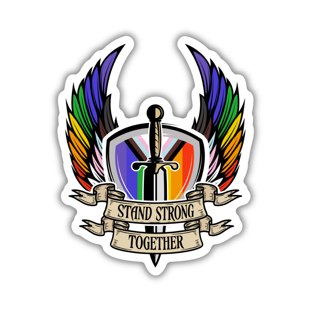 Stand Strong Together Pride Sticker