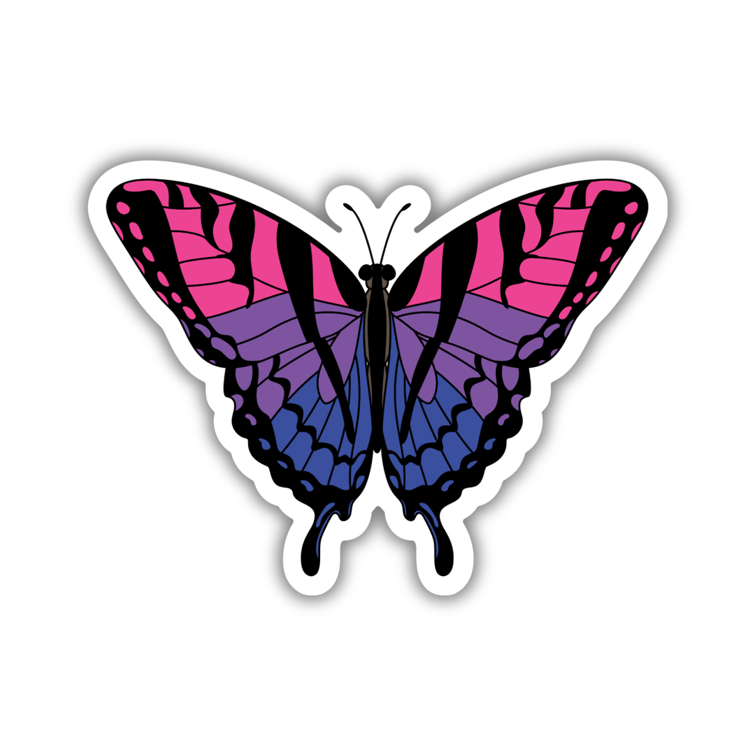 Bisexual Pride Butterfly Sticker
