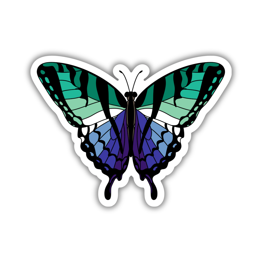 Gay Men Pride Butterfly Sticker