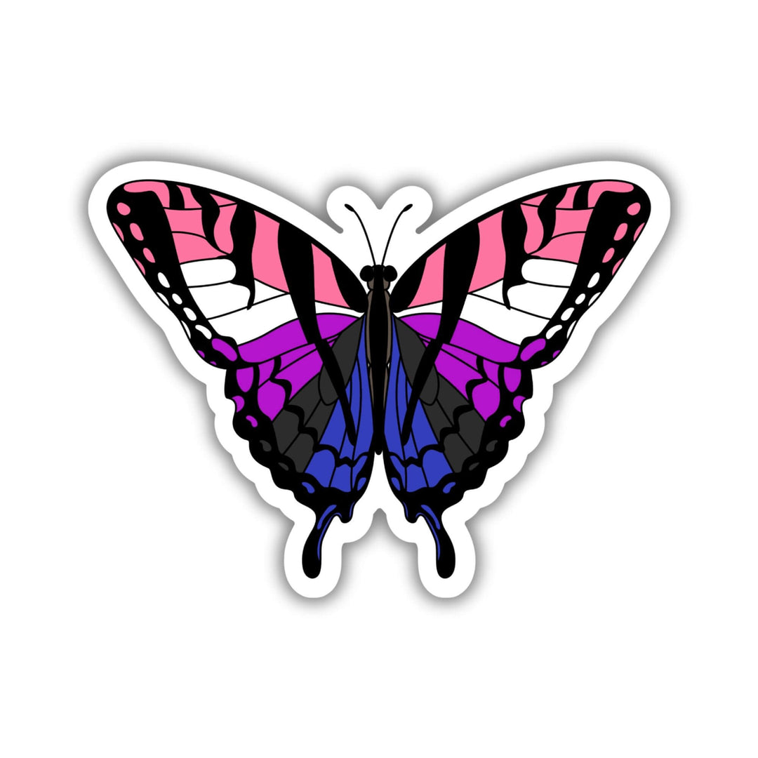 Gender Fluid Pride Butterfly Sticker