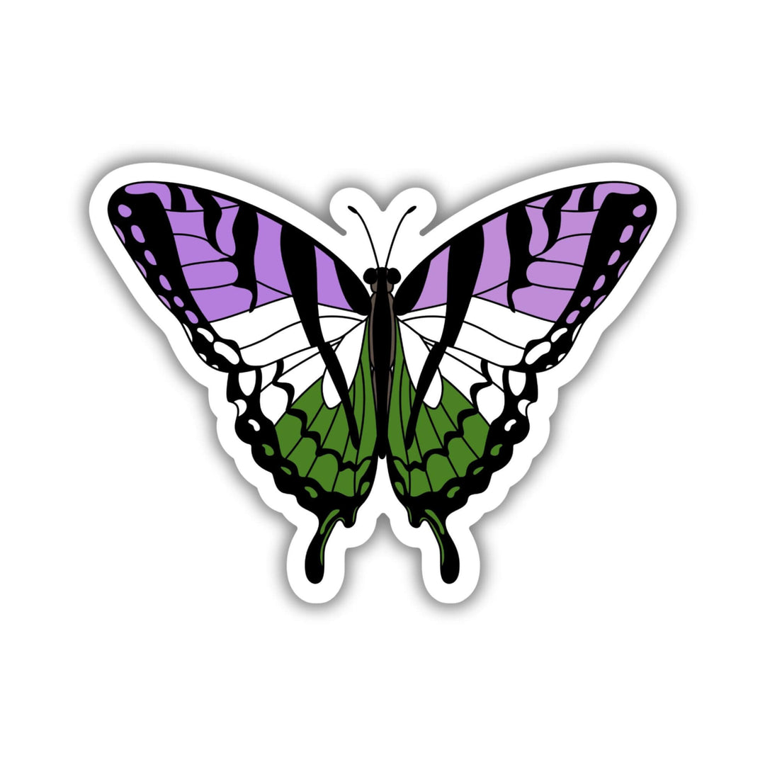Gender Queer Pride Butterfly Sticker