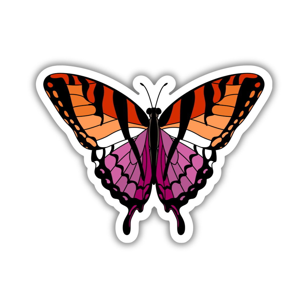 Lesbian Pride Butterfly Sticker