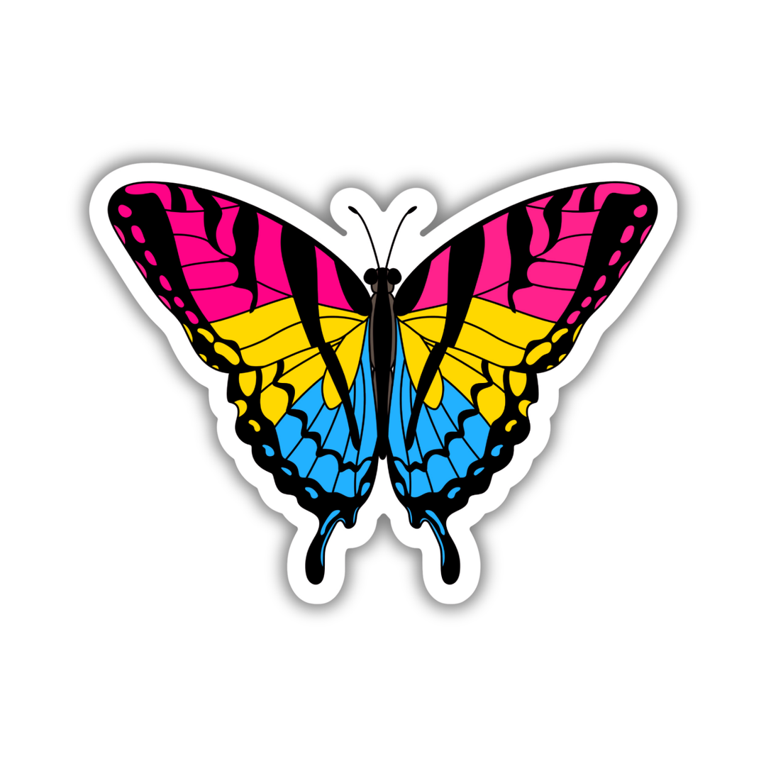 Pansexual Pride Butterfly Sticker
