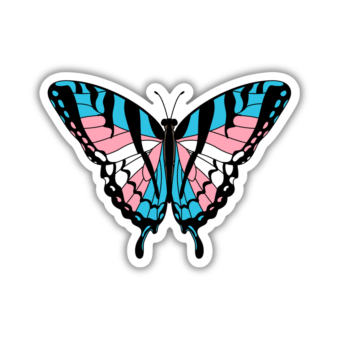 Transgender Pride Butterfly Sticker