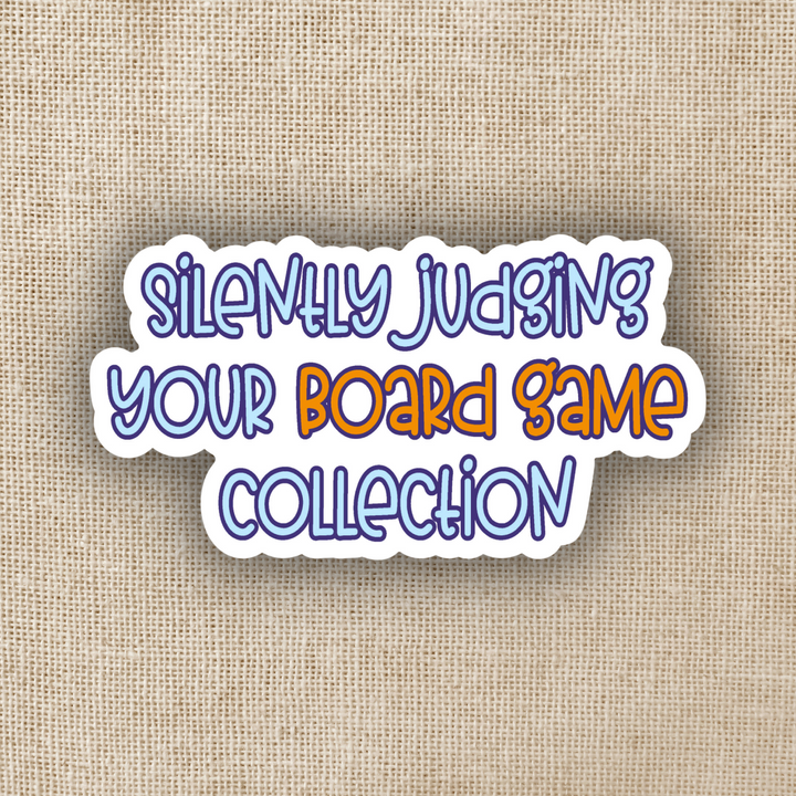 Silently Your Board Game Collection Sticker