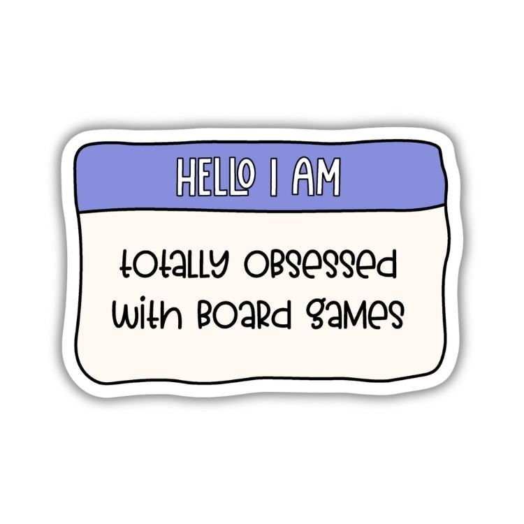 Obsessed With Board Games Sticker