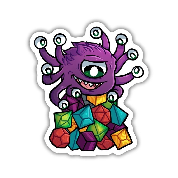 Beholder Dice Sticker
