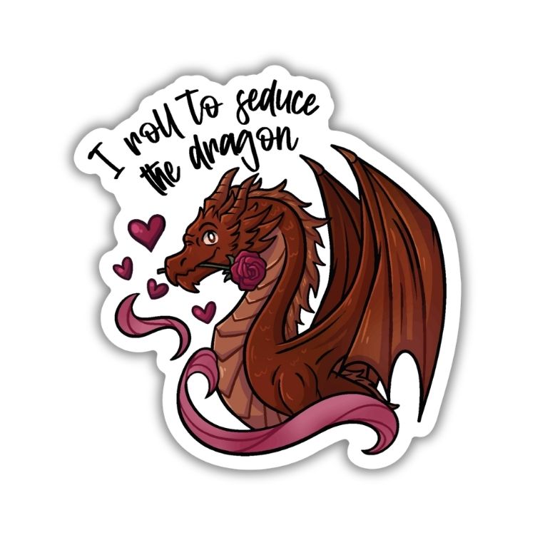 Roll To Seduce The Dragon Sticker